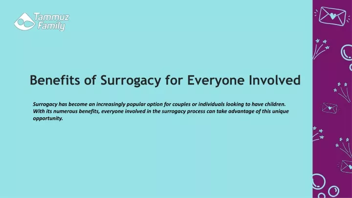 benefits of surrogacy for everyone involved