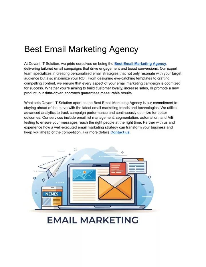 best email marketing agency