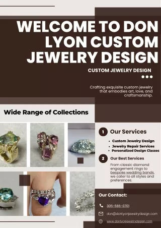 Welcome to Don Lyon Custom Jewelry Design