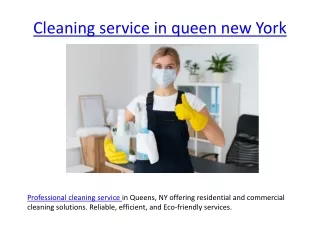 cleaning service in queen new york