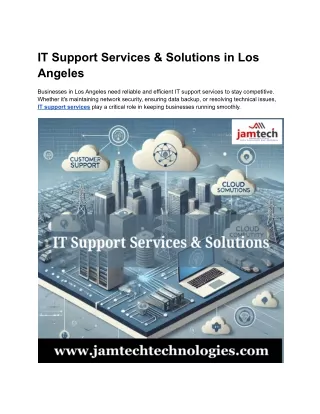 IT Support Services & Solutions in Los Angeles