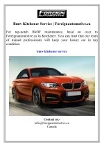 Bmw Kitchener Service  Foreignautomotive.ca - slide 1