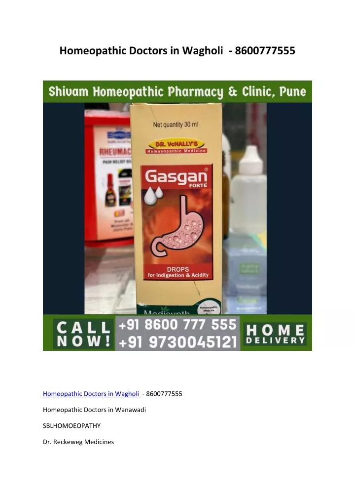 homeopathic doctors in wagholi 8600777555