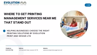 Where to Get Printing Management Services Near Me That Stand Out