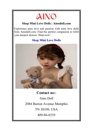 Shop Mini Love Dolls Ainodoll.com