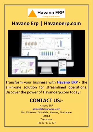 Havano Erp  Havanoerp.com