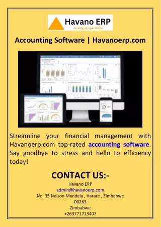 Accounting Software  Havanoerp.com