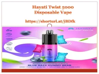 Hayati Twist 5000 Disposable Vape Box of 5