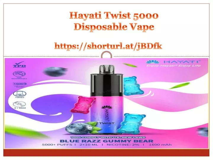 hayati twist 5000 disposable vape