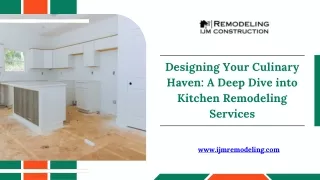 Designing Your Culinary Haven A Deep Dive into Kitchen Remodeling Services