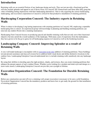Making Long lasting Impressions: Retaining Walls in Concord NH