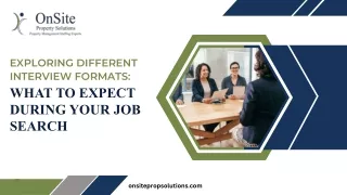Exploring Different Interview Formats: What to Expect During Your Job Search
