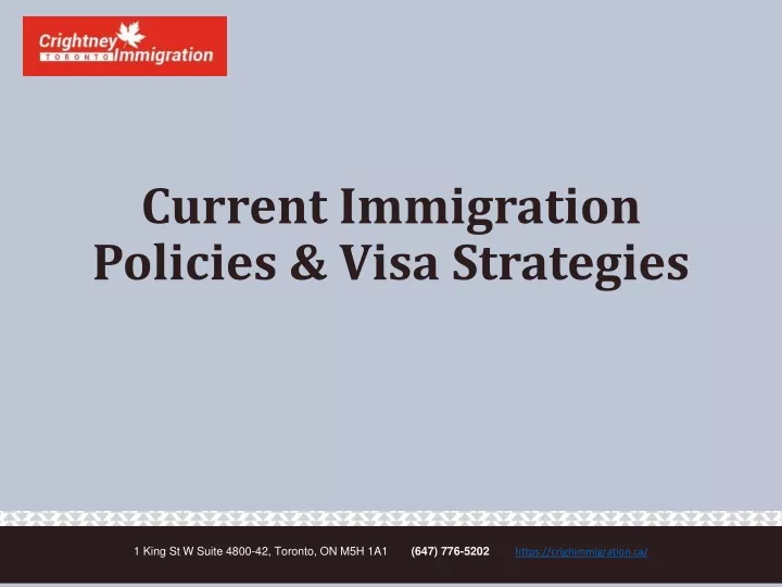 current immigration policies visa strategies