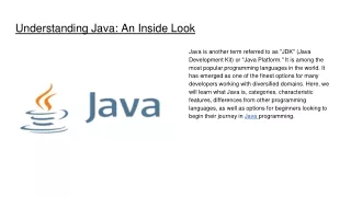 ppt Java Article