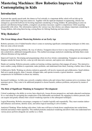 mastering machines how robotics improves vital