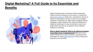 Article of Digital Marketing