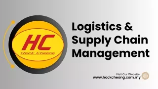 Logistics & Supply Chain Management