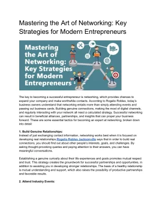 Mastering the Art of Networking_ Key Strategies for Modern Entrepreneurs