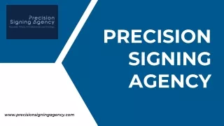 precision signing agency