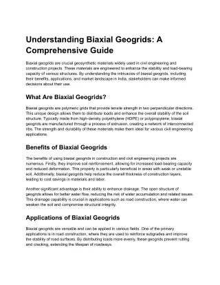 understanding biaxial geogrids a comprehensive