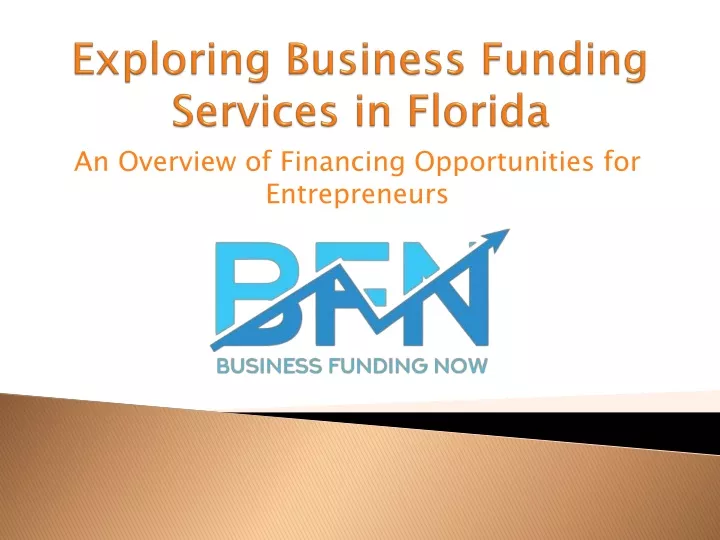 exploring business funding services in florida