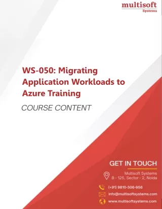 ws 050 migrating application workloads to azure