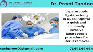 Laparoscopic Hysterectomy In Dubai