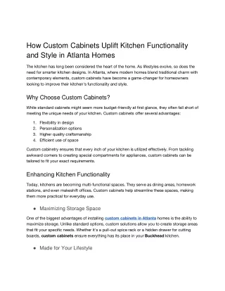 Tailored Cabinet Design Solutions for Every Home | Signature Cabinetry