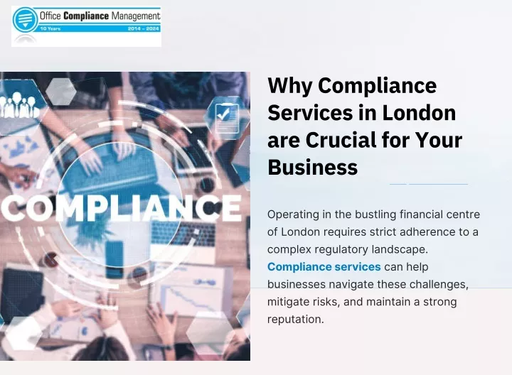 why compliance services in london are crucial