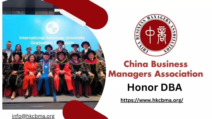 china business managers association honor dba