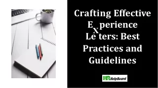 crafting effective e perience le ters best