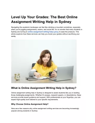 level up your grades the best online assignment