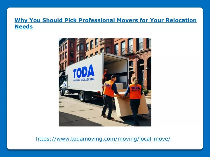 why you should pick professional movers for your