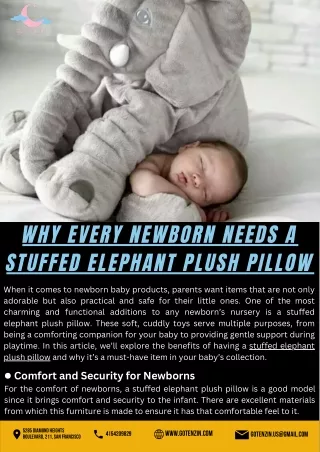 why every newborn needs a stuffed elephant plush