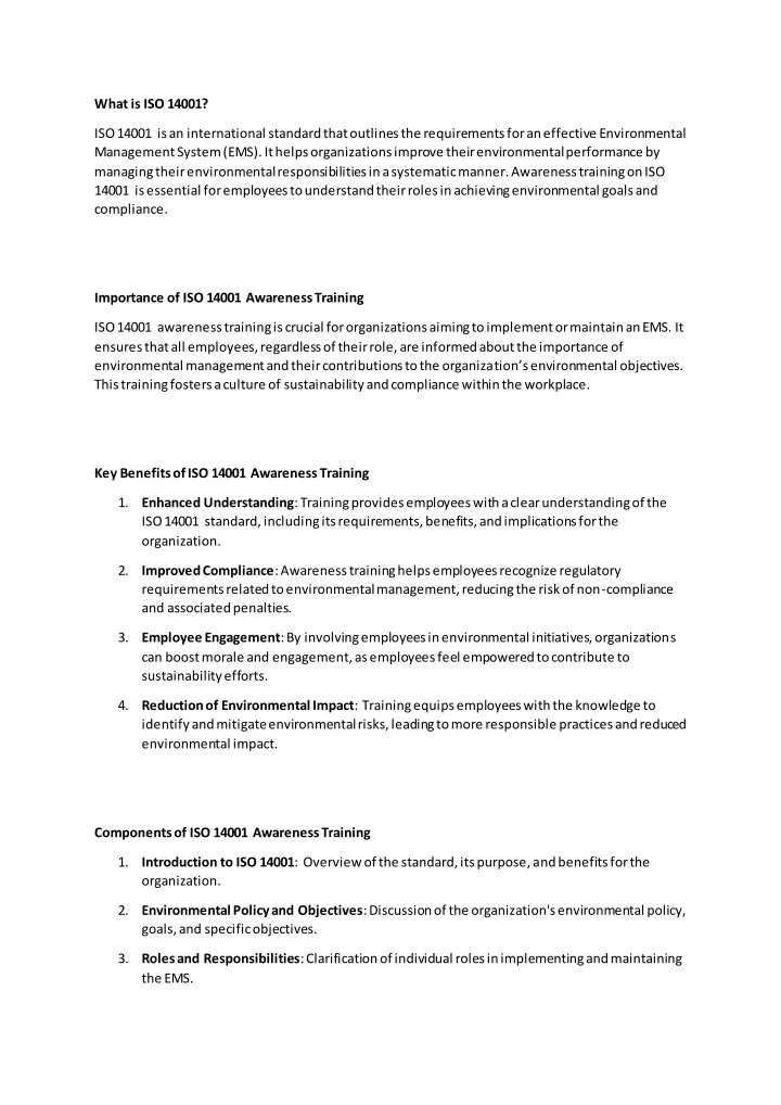 what is iso 14001