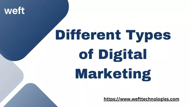 different types of digital marketing