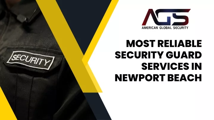 most reliable security guard services in newport