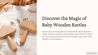 Discover the Perfect Baby Wooden Rattle Music Clouds