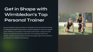 Get in Shape with Wimbledons Top Personal Trainer