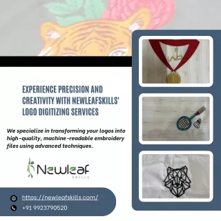 Experience precision and creativity with NewLeafSkills' Logo Digitizing Services