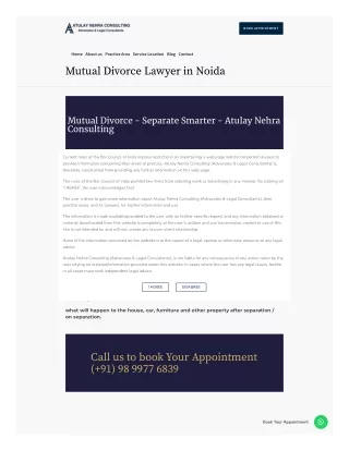 Mutual Divorce Lawyer in Noida
