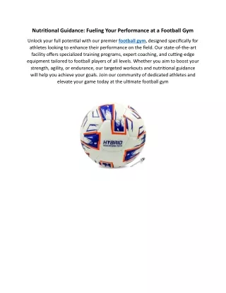 nutritional guidance fueling your performance