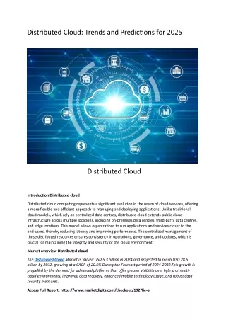 distributed cloud trends and predictions for 2025