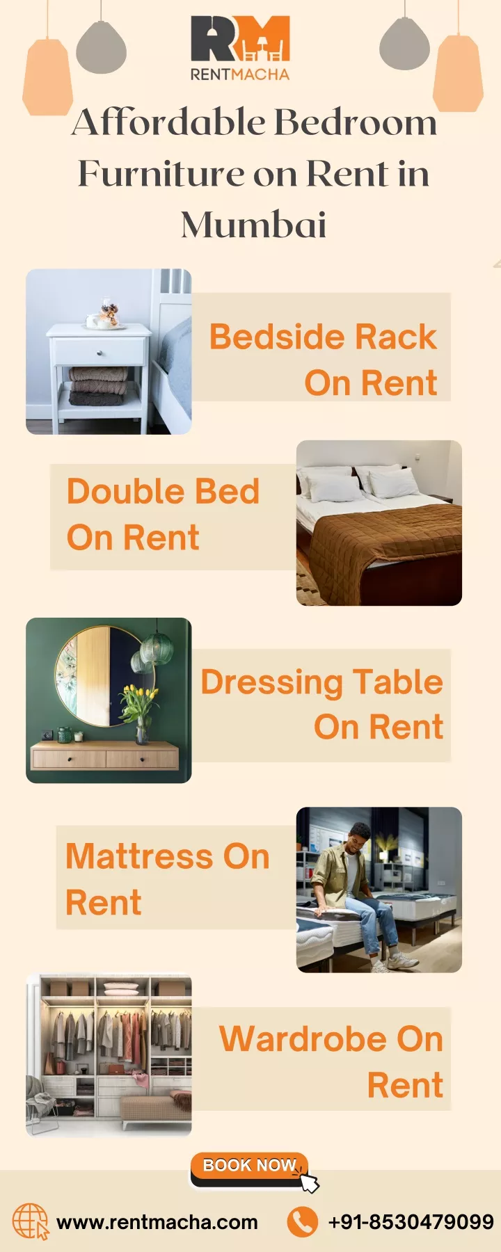 affordable bedroom furniture on rent in mumbai