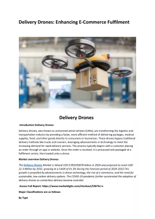 delivery drones enhancing e commerce fulfilment