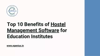 Top benefits of hostel management software