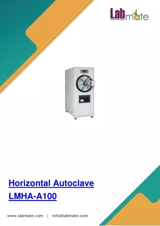 Horizontal Autoclave LMHA-A100