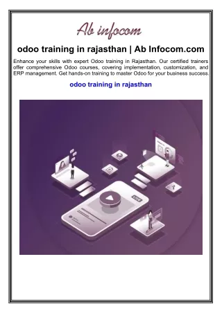 odoo training in rajasthan ab infocom com