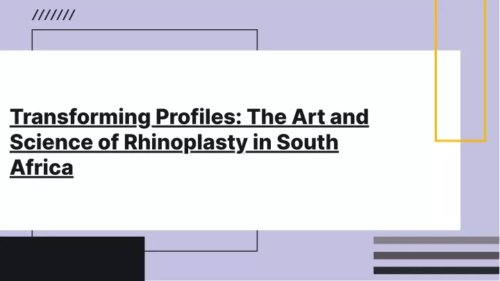 transforming profiles the art and science