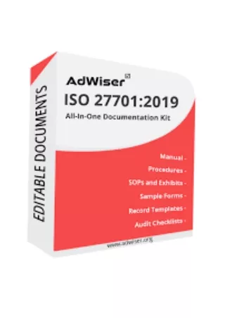 ISO 27701:2019 Privacy Information Management System Documentation Tool Kit